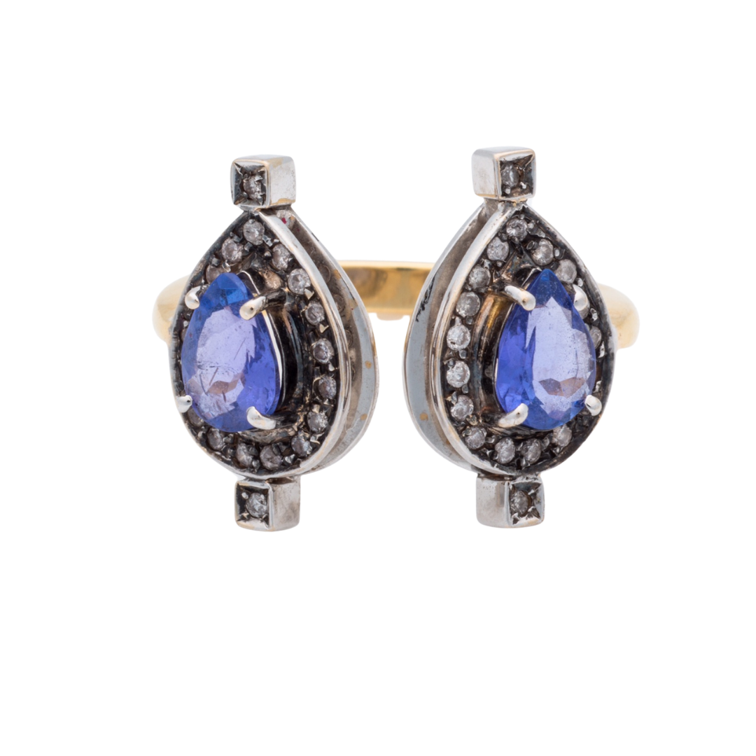 Couple of Tanzanite Chakra Ring