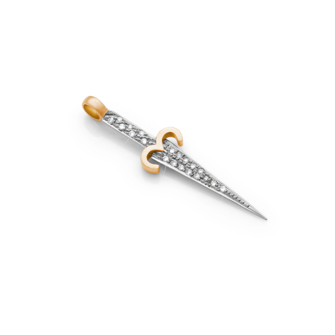 Diamond Dagger Pendant Necklace