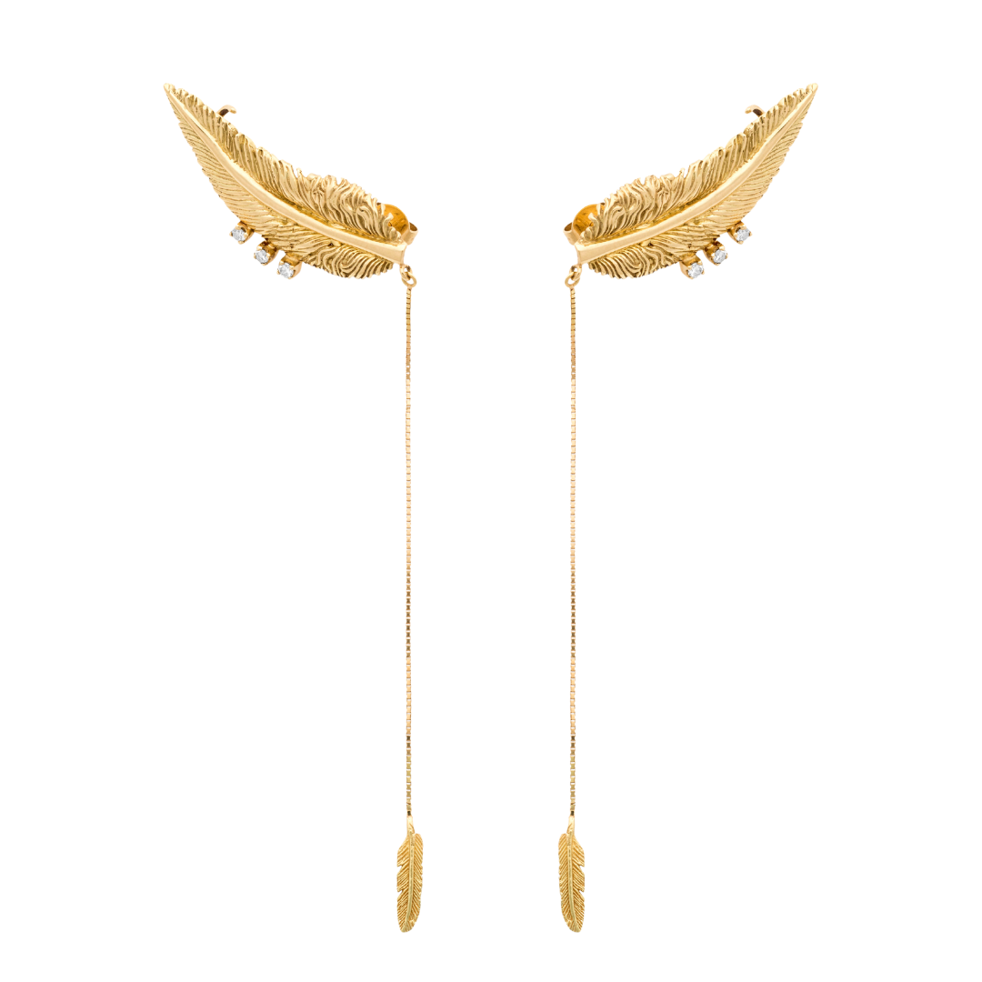 Dream Filter Feather Earrings