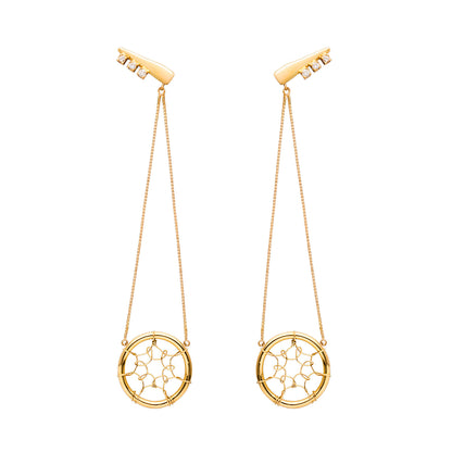 Dream Filter Long Earrings with Chains