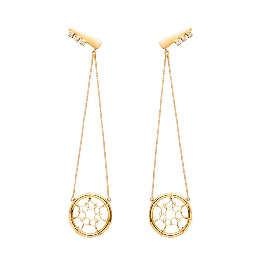Dream Filter Long Earrings with Chains