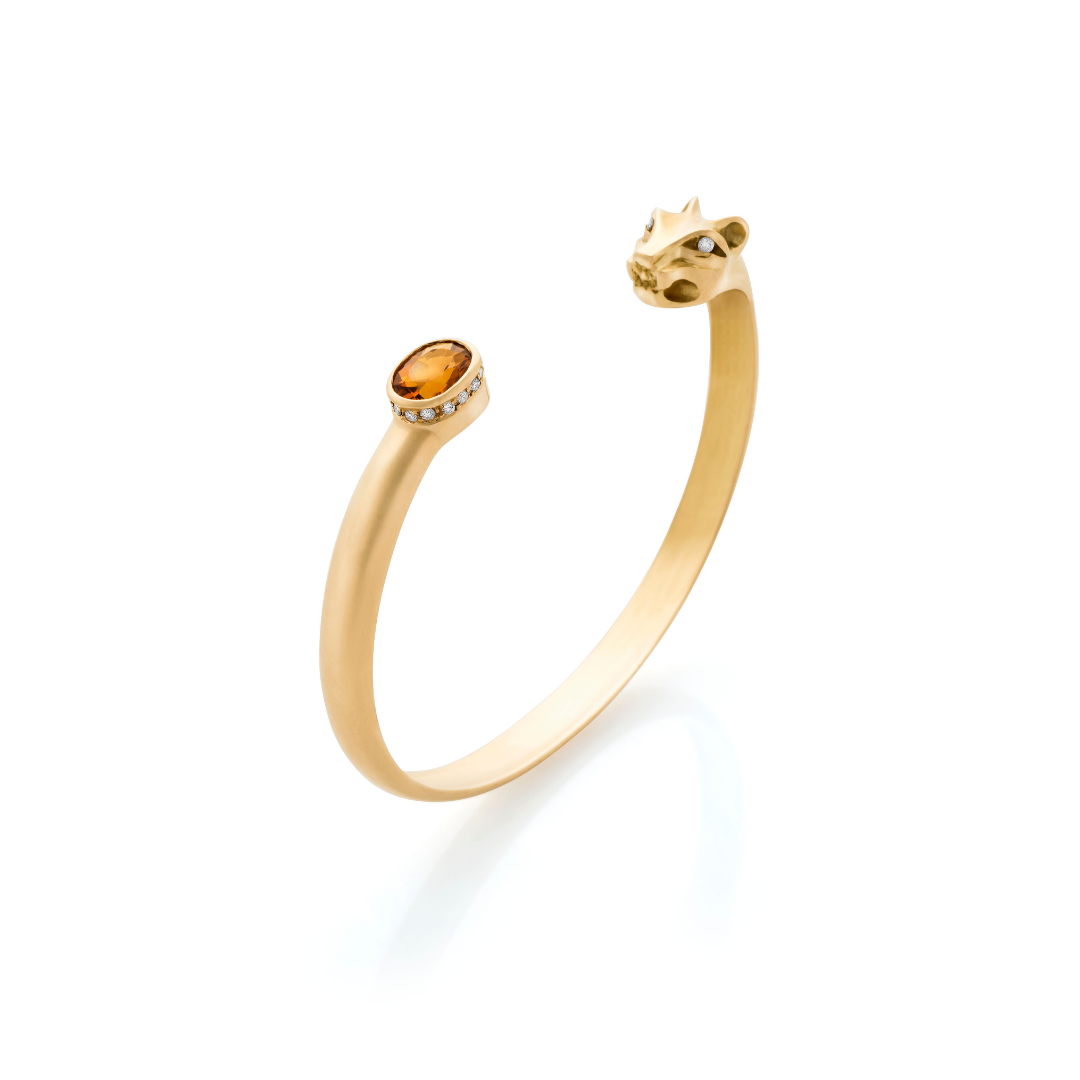 Leopard Bracelet Citrine Stone