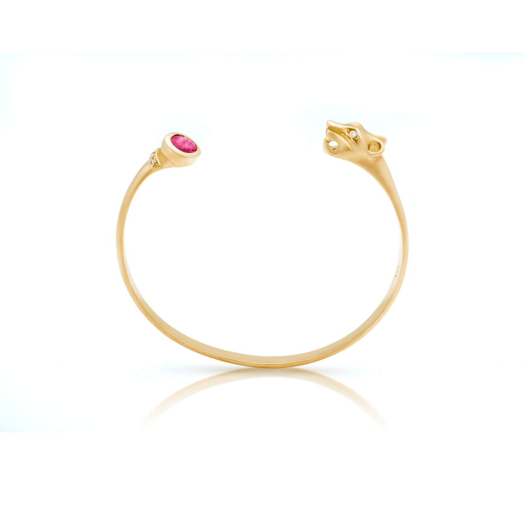 Leopard Bracelet Ruby Stone