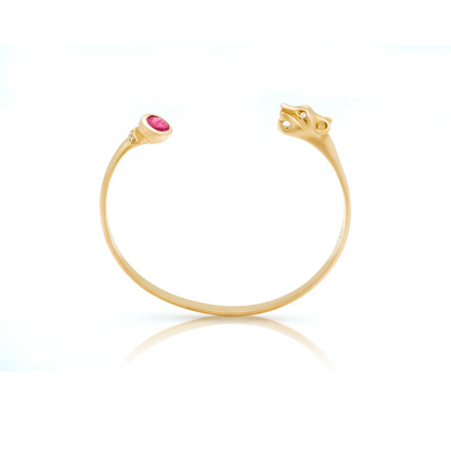 Leopard Bracelet Ruby Stone
