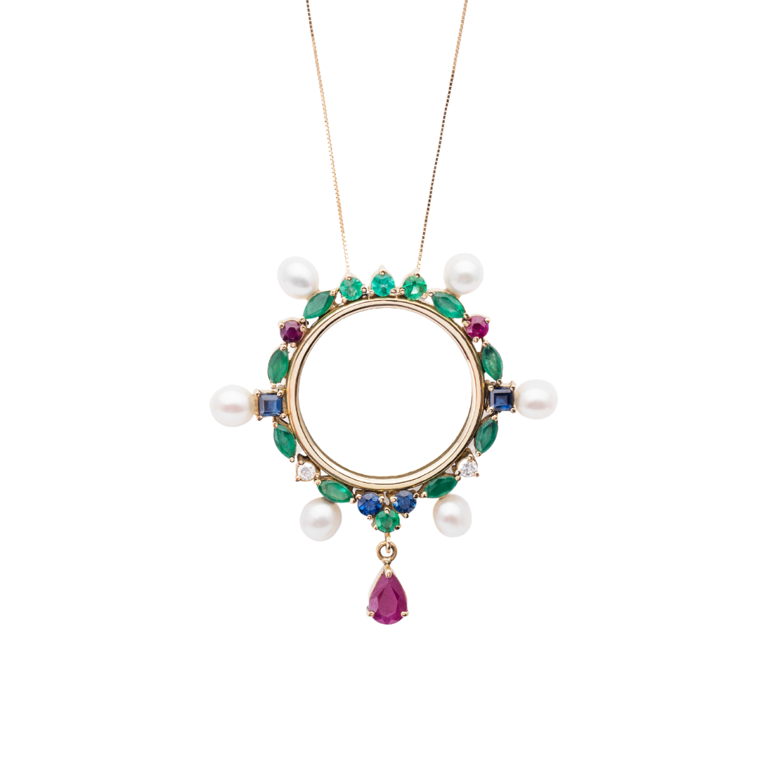 Mirror Stones Color Necklace