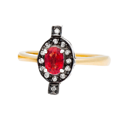 Red Sapphire Chakra Ring