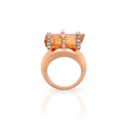 Topaz and Diamonds Imperial Ring