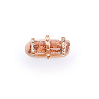 Topaz and Diamonds Imperial Ring